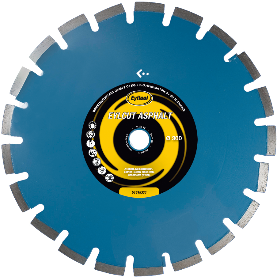Eyltool Trennscheibe Diamant EYLCUT ASPHALT Bohrung 25,4 mm Ø350 mm