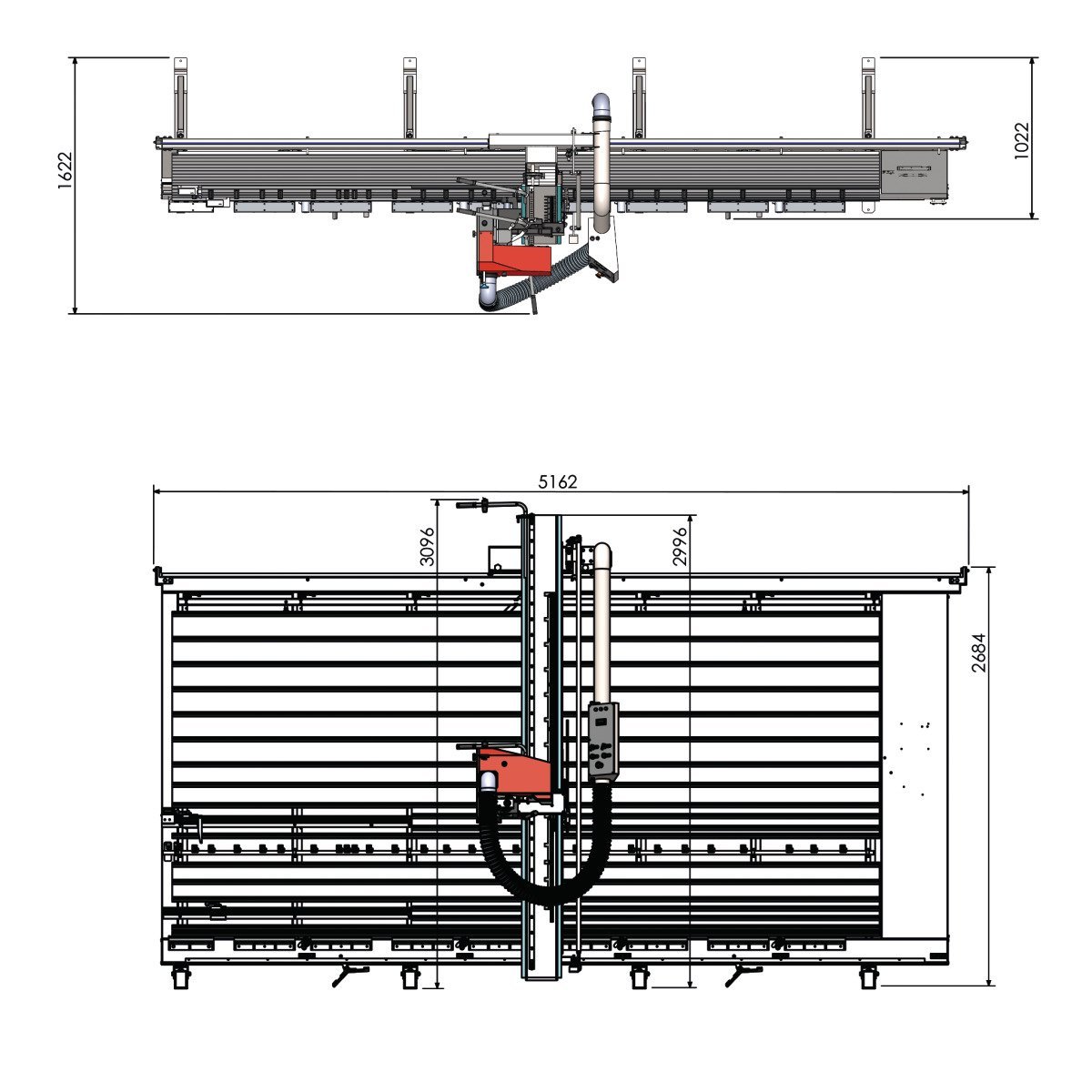Vertikale Plattensäge Holzkraft VPS 22-41 VR ED