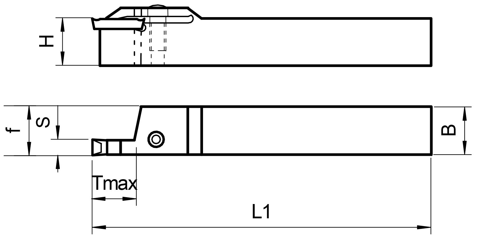 Stechklemmhalter EYLSTECH außen L100mm rechts H16mm B16mm S1,5mm