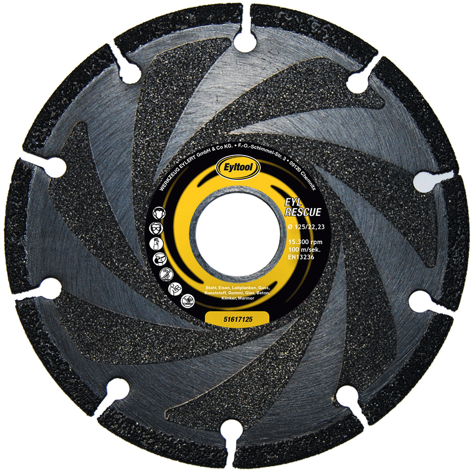 Eyltool Trennscheibe Diamant EYLRESCUE Bohrung 22,2 mm Ø115 mm