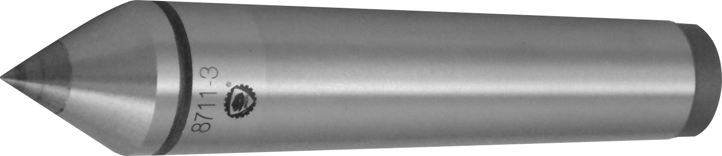 Körnerspitze fest mit HM-Einsatz L125mm DIN806 MK3