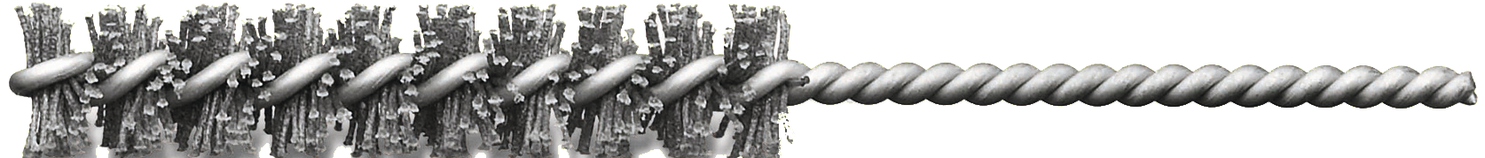 Rohrbürste Mikroabrasive Siliciumcarbid K120 Schaft 5,7mm D25x65x125mm