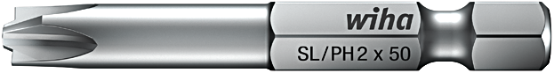 Wiha Xeno-Bit 1/4" Schlitz/Phillips® für Plus-Minus Klemmschrauben L 90 mm PH1