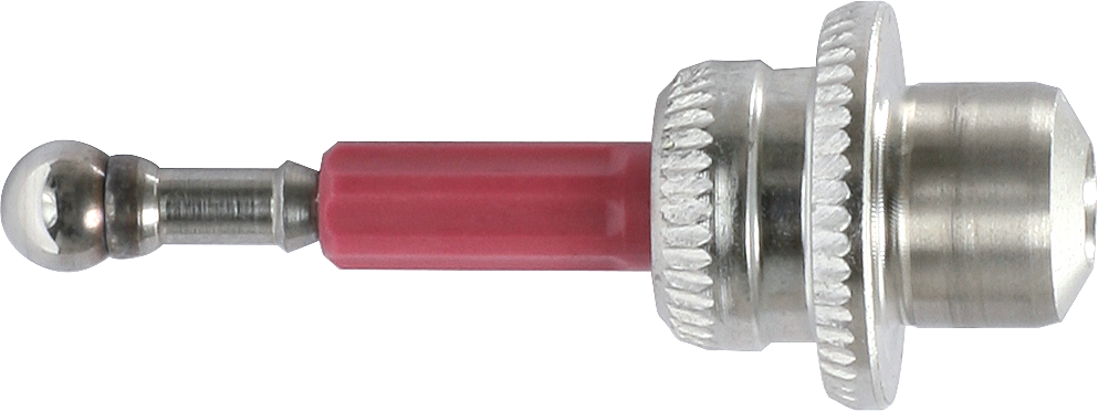 Tasteinsatz kurz Keramik D4mm L25mm M3 Schaft 4mm mit Sollbruchstelle Tasteinsatz kurz Keramik D4mm L25mm M3 Schaft 4mm mit Sollbruchstelle
