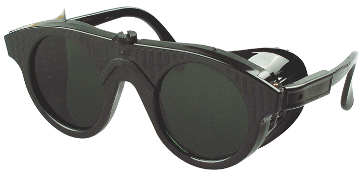 Schutzbrille Schweißer Gestell schwarz Scheibe grün IR 5.0
