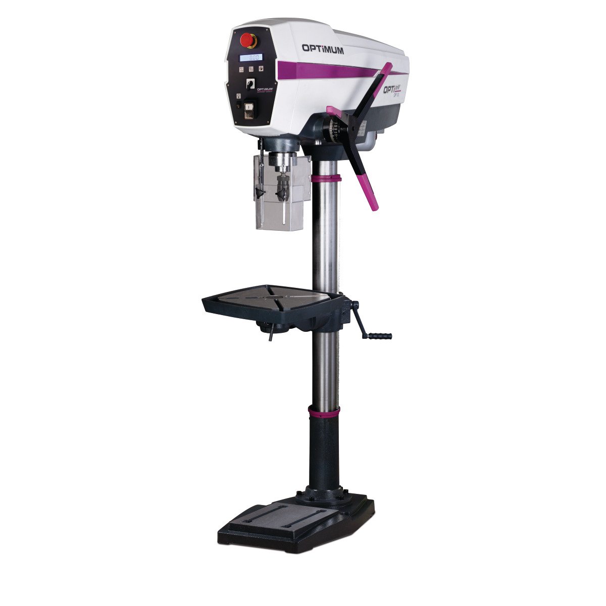 Säulenbohrmaschine Optimum OPTIdrill DP 33 Aktions-Set inkl. Maschinenschraubstock