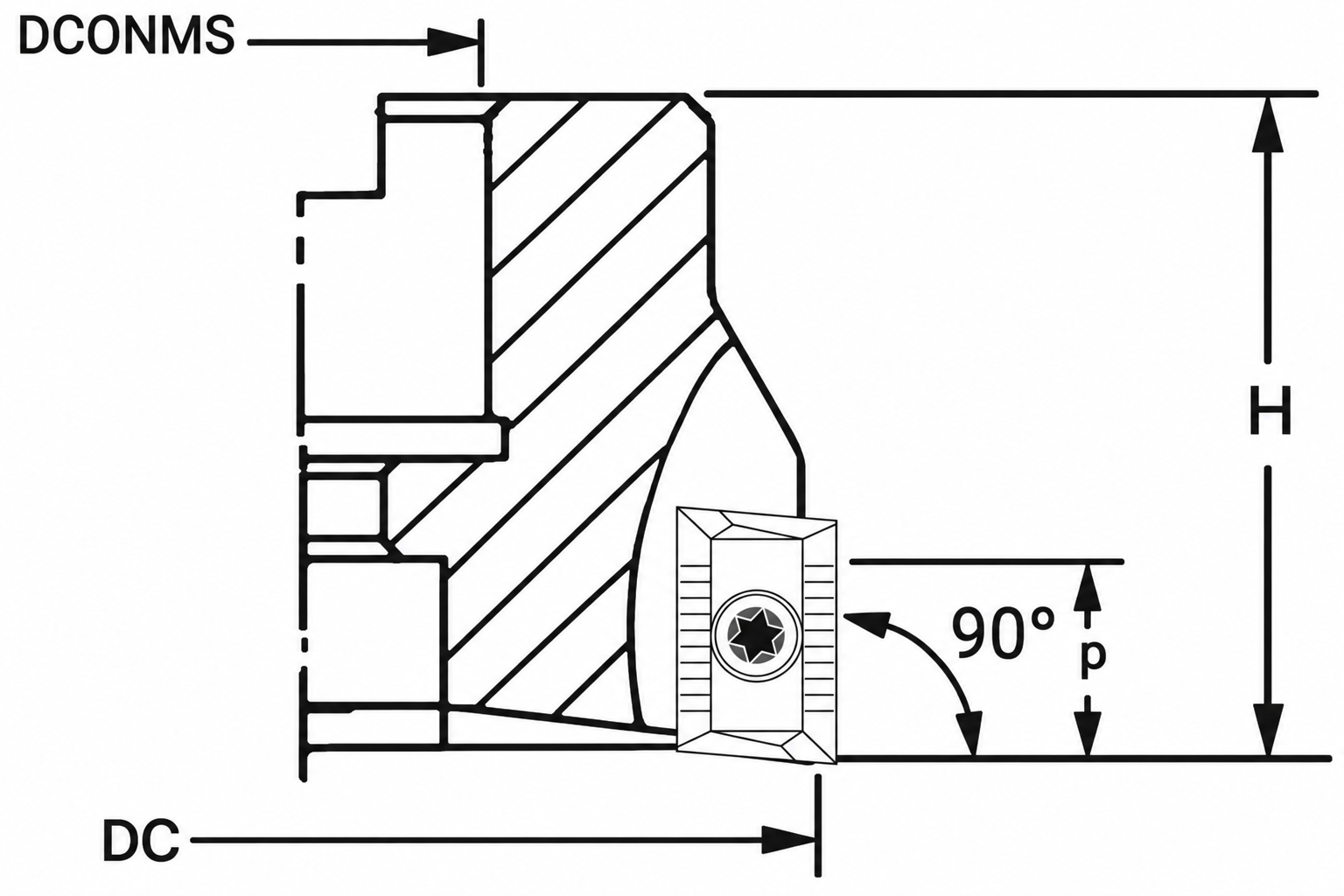 Eyltool Premium Aufsteck-Eckfräser Soft ECO Z6 für WSP AP.. 1003 Ø 40 mm