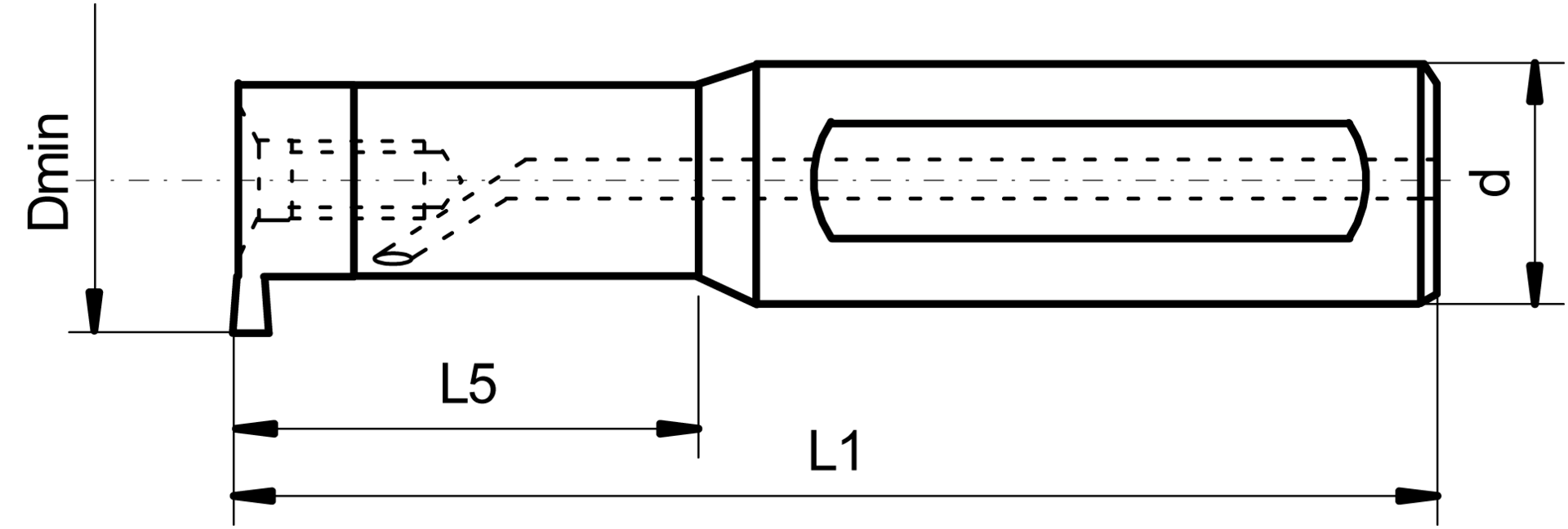 Halter VHM EYLMINI Gr. 11 Schaft-D12mm IK L110mm