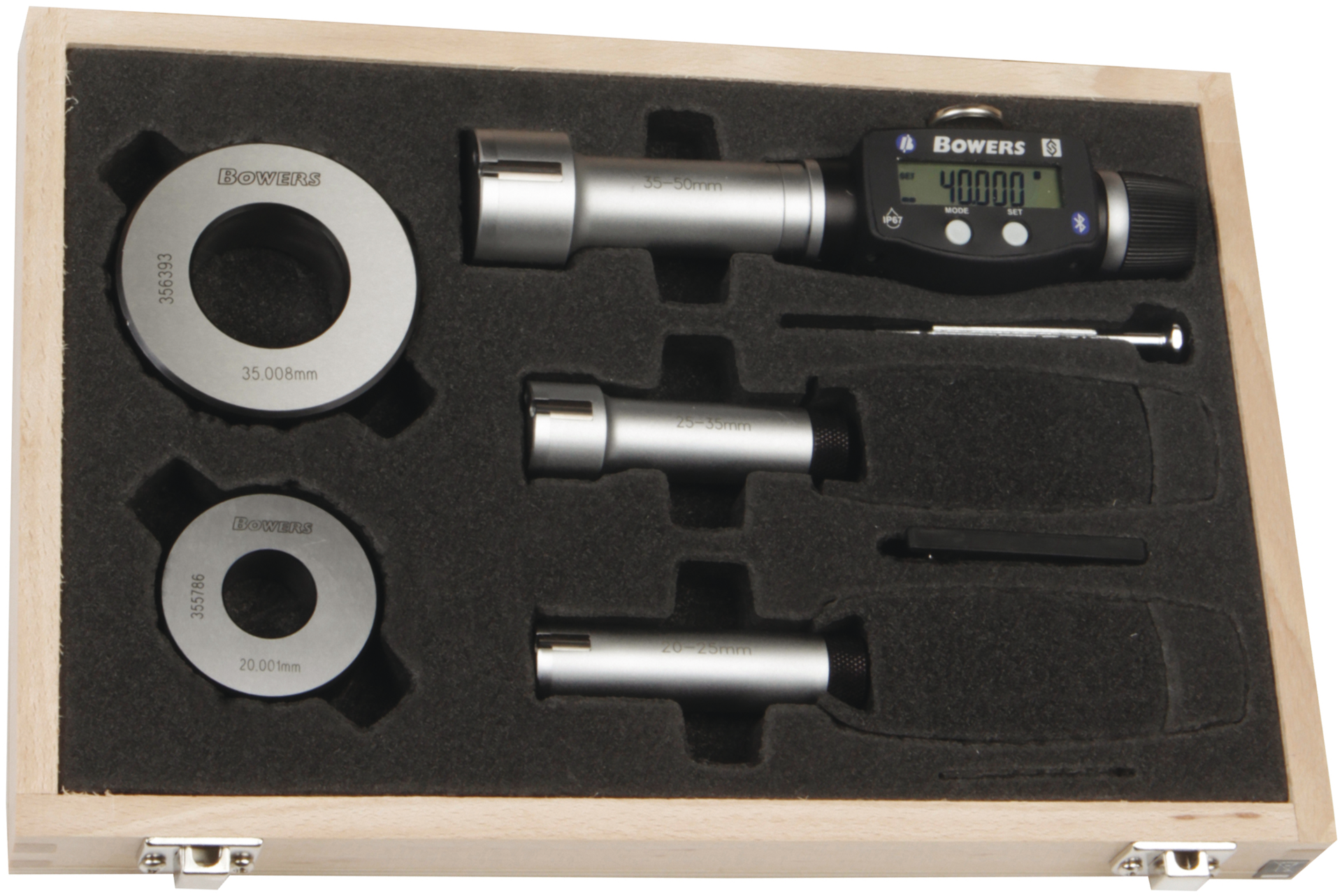 Innenmessschraube Zweipunkt/Dreipunkt Digital IP67 Sortiment Dig.2-Punkt-Innenmessschrauben Abl. 0,001mm DIN863-4 E-Ring inkl.Zerti. MB2-6mm