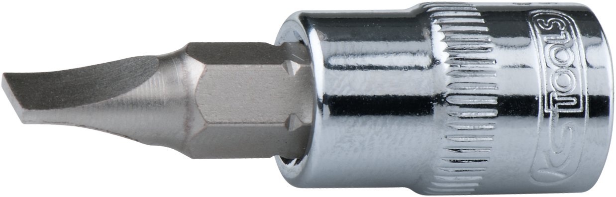 Bitstecknuss 3/8" Schlitz Chrome L50mm 4mm