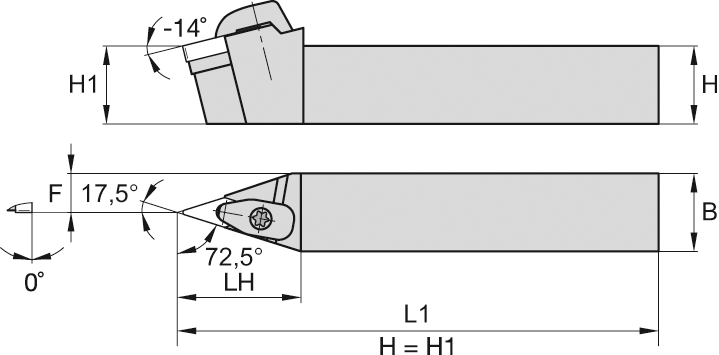 Klemmhalter DVVNN Außenbearbeitung für VN.. 16.. WSP DVVN2525M16 neutral Klemmhalter DVVNN Außenbearbeitung für VN.. 16.. WSP DVVN2525M16 neutral