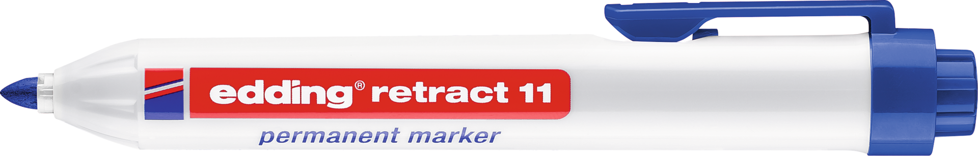 Permanentmarker Knopfdruck edding® retract 11 Schriftbreite 1,5-3mm blau Permanentmarker Knopfdruck edding® retract 11 Schriftbreite 1,5-3mm blau