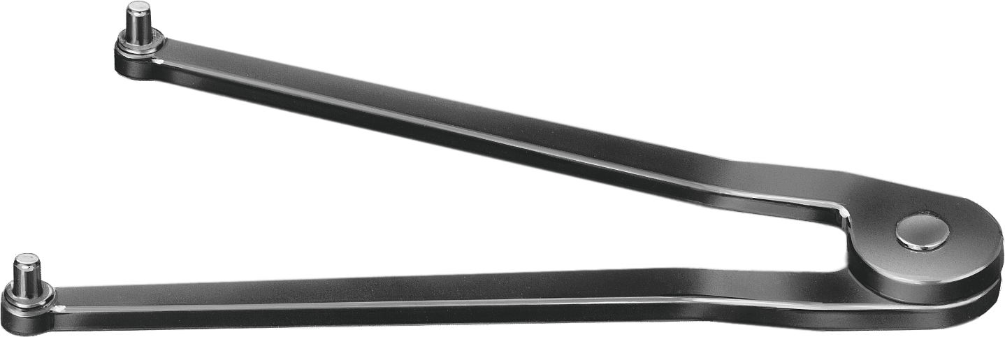 AMF Stirnlochschlüssel verstellbar L 160 mm für Mutterndurchmesser 11–60 mm Zapfen-Ø 5 mm