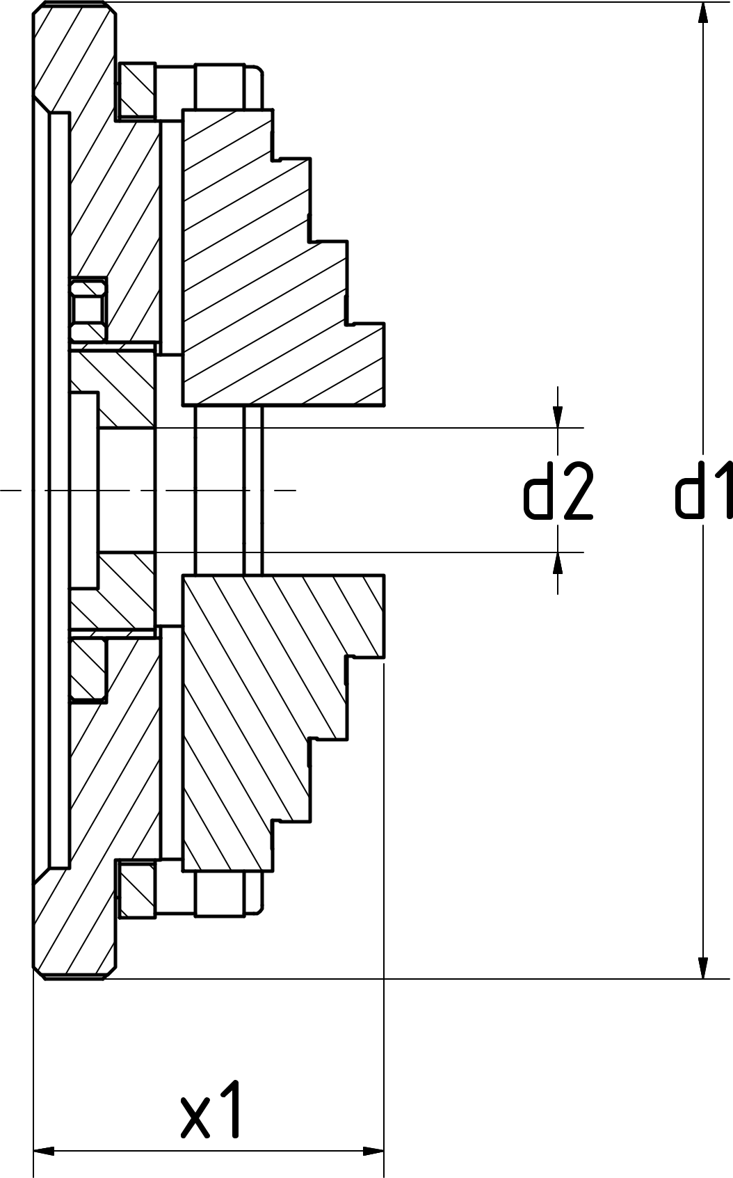 Spannfutter Präzision VA Typ DBF34