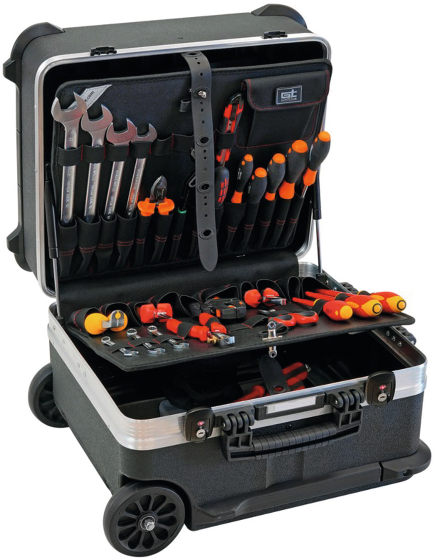 Werkzeugkoffer Turtle-Wheels 340 PTS TSA 470x390x340mm mit Trolley-Halterung Werkzeugkoffer Turtle-Wheels 340 PTS TSA 470x390x340mm mit Trolley-Halterung