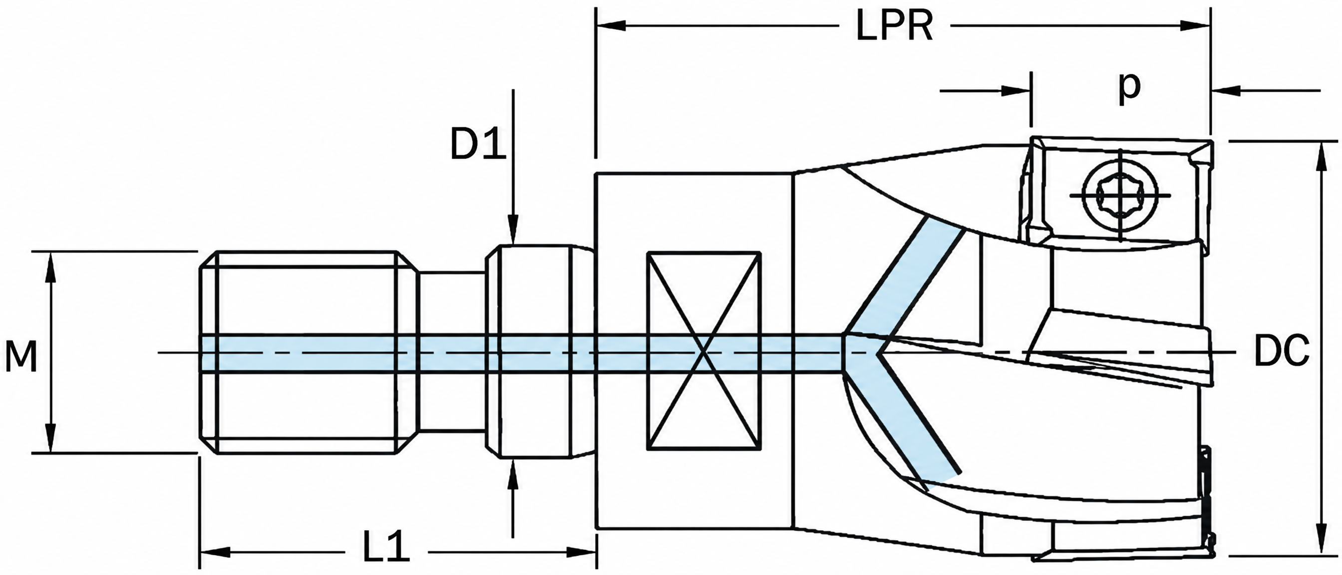 Eyltool Premium Einschraub-Eckfräser Soft Z3 IK für WSP AP.T 1604 Ø 32 mm