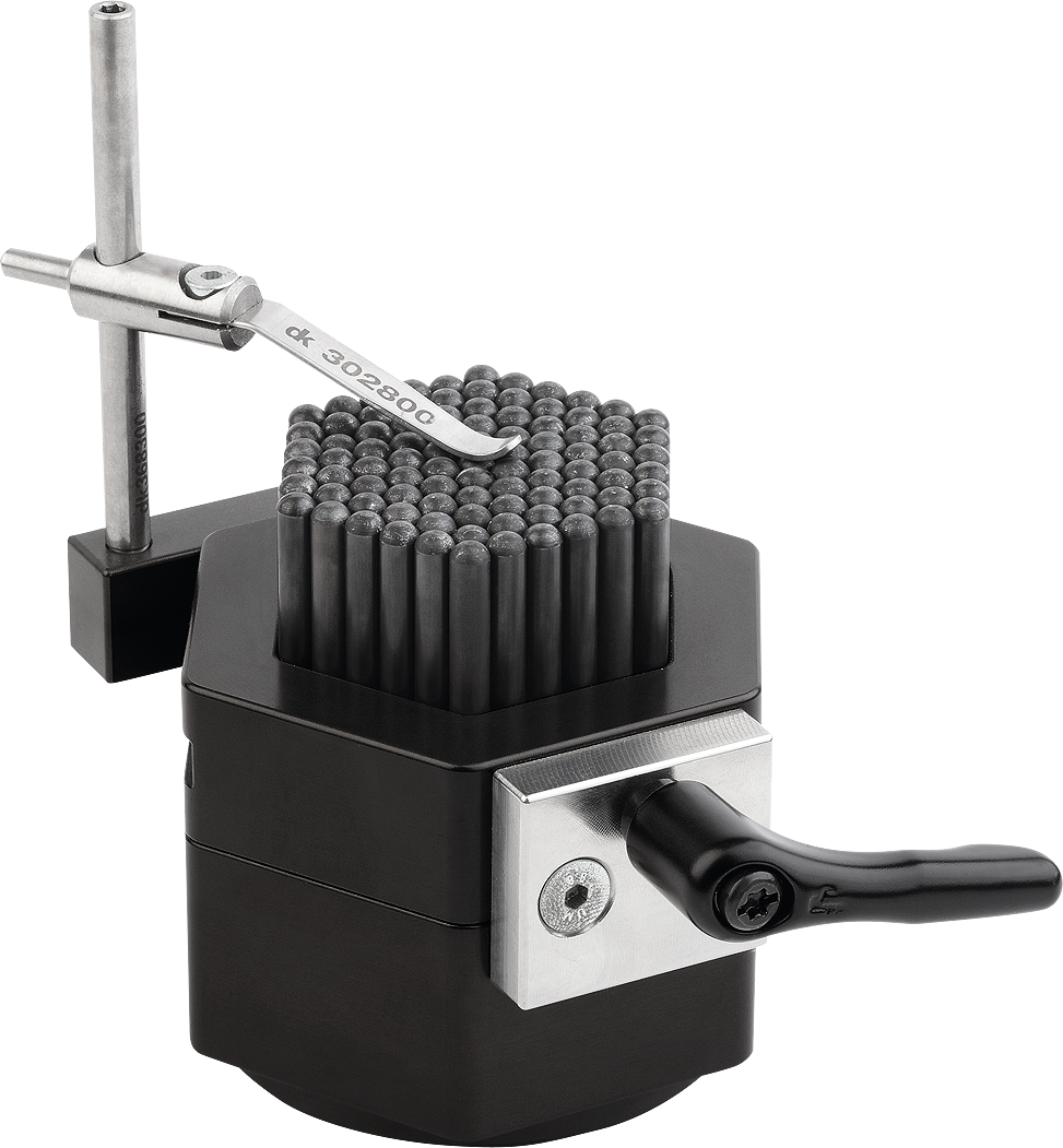Spannelement Nadelauflage 38x34mm Stiftd. 2,5mm H55mm