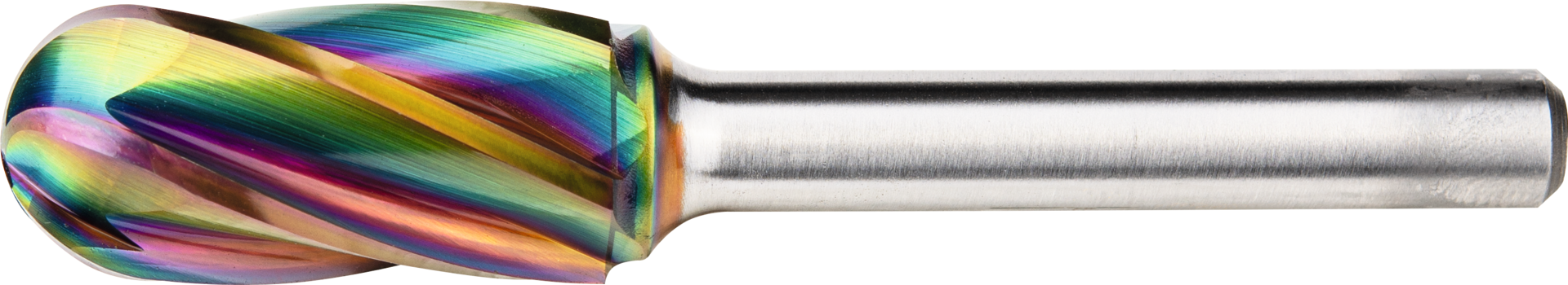 Frässtift HM Aluverzahnung LightFlow Schaft 6mm Kugelzylinderform WRC D6mm L16mm
