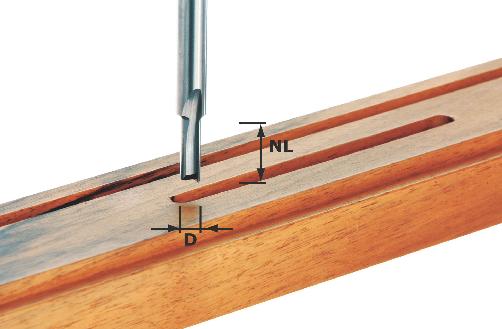 Nutfräser Grundschneide VHM DS8mm GL60mm D8mm NL30mm Nutfräser Grundschneide VHM DS8mm GL60mm D8mm NL30mm
