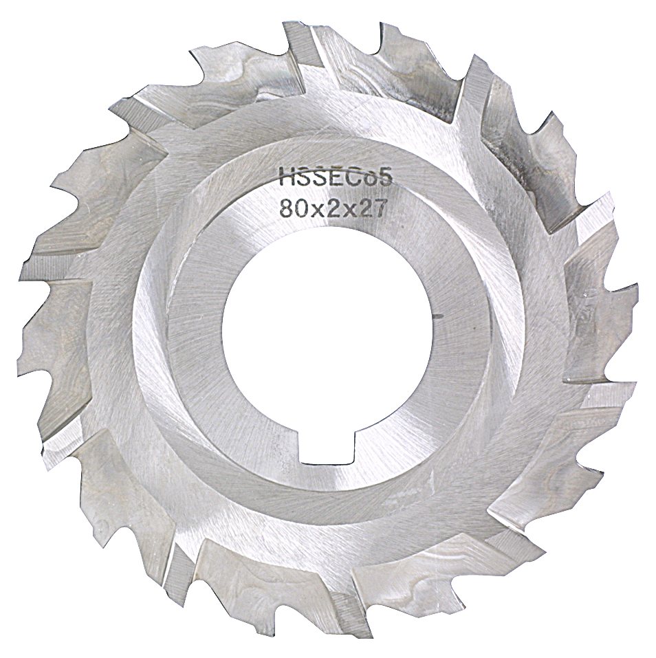 Scheibenfräser feinverzahnt HSSE schmal Typ N Z32 DIN1834-A 80x3x27mm