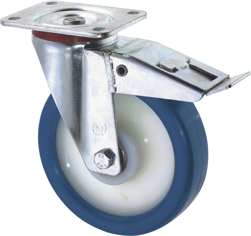 Apparaterolle Polyurethan mit Polyamidfelge Lenkrolle mit Stopp 500kg D200mm