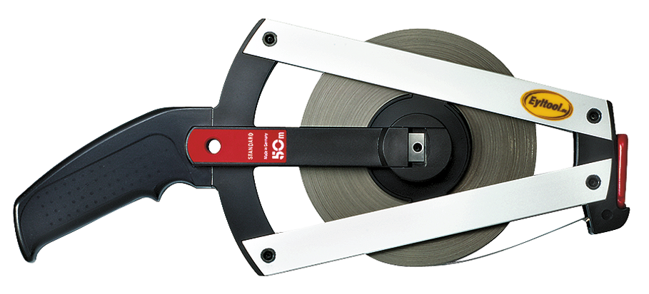 Rahmenbandmaß mit Glasfaserband gerade Rahmenform L20m B13mm