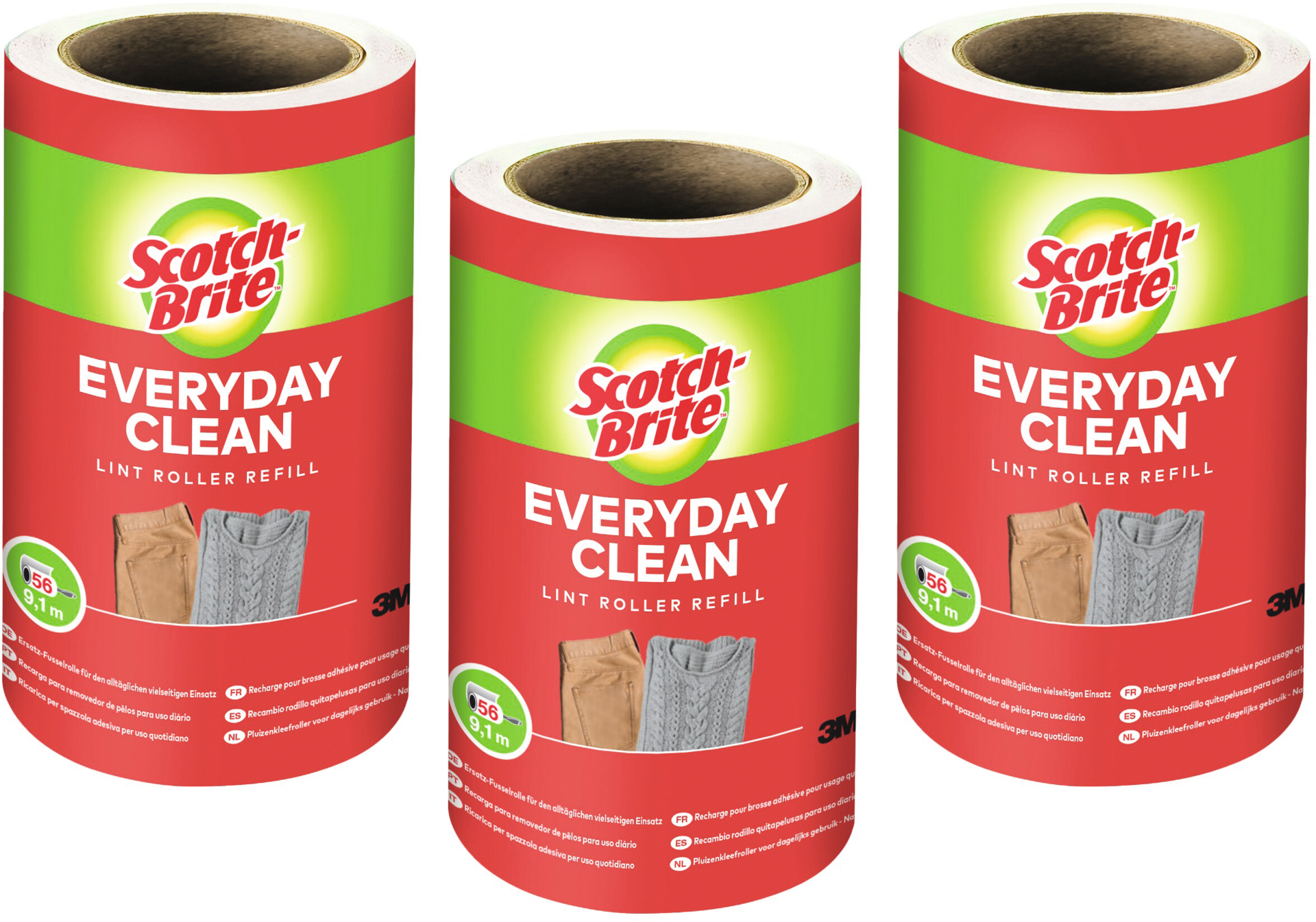 Fusselroller Scotch-Brite™ Everyday Clean 56 Blatt