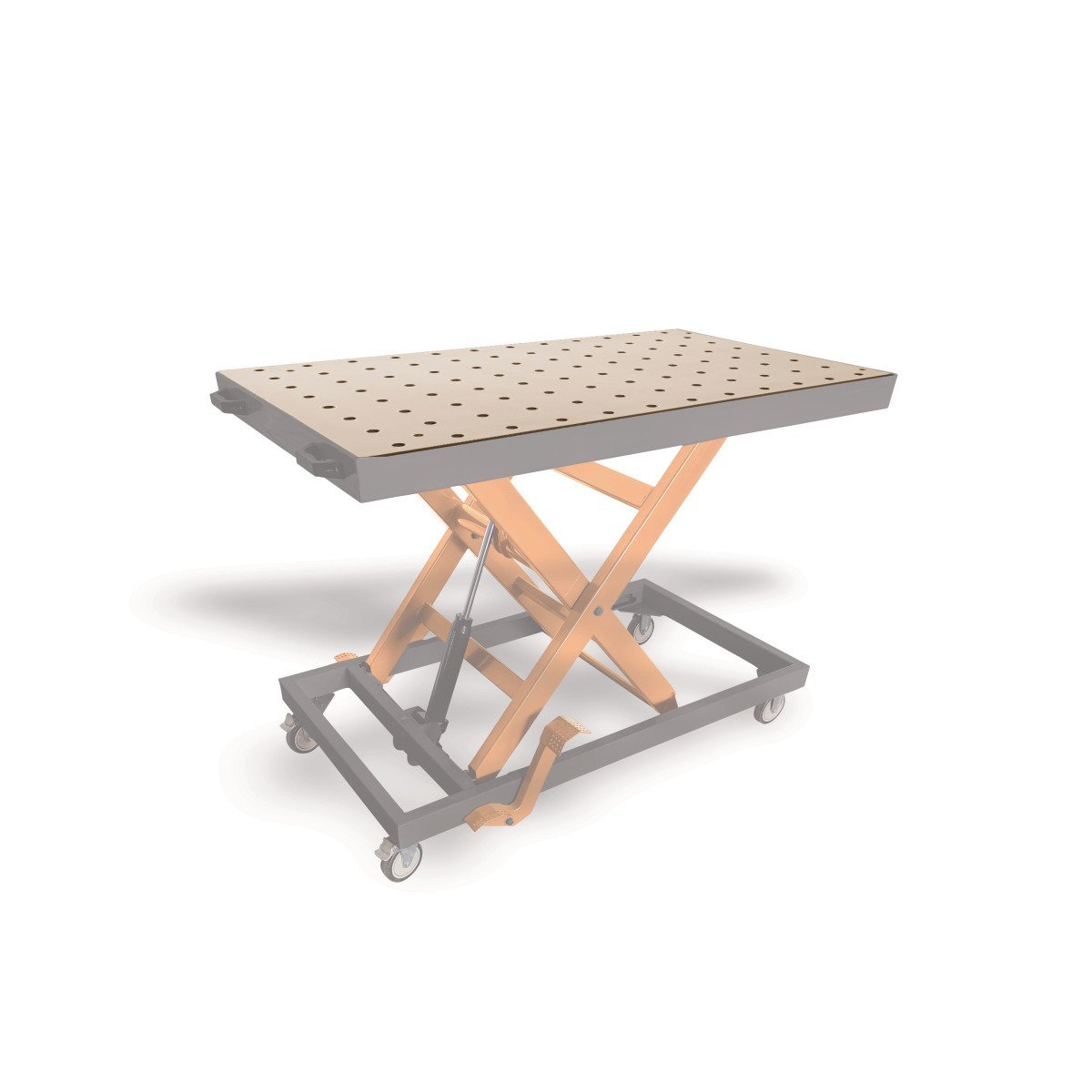 MDF-Lochrasterarbeitsplatte Unicraft 1200 x 800 x 18 mm / Bohrung-Ø 20 mm