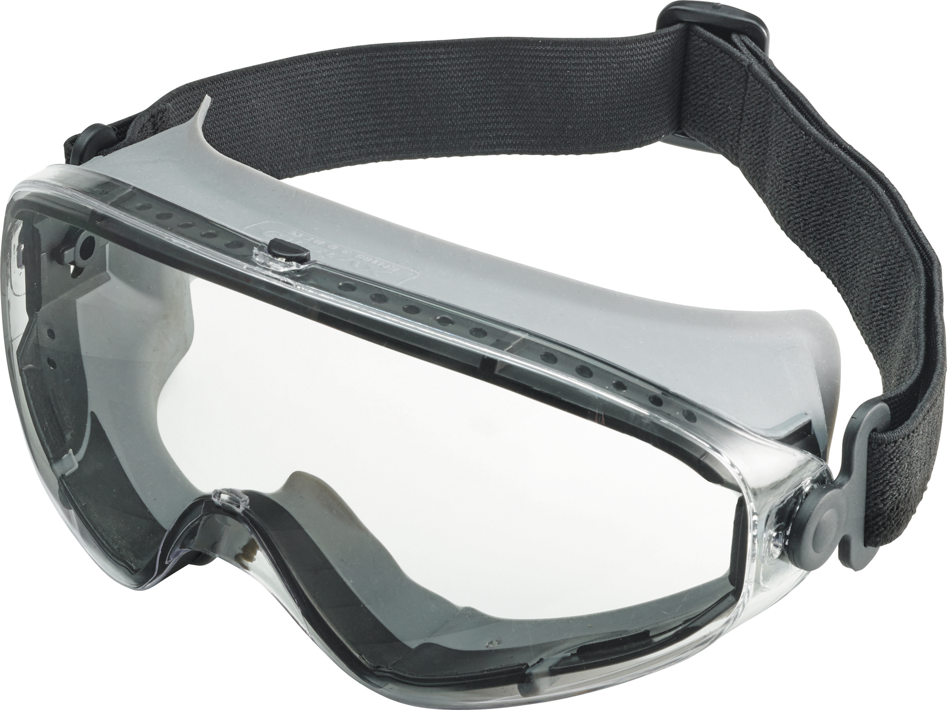 Vollsichtschutzbrille Allround Gestell grau Scheibe klar