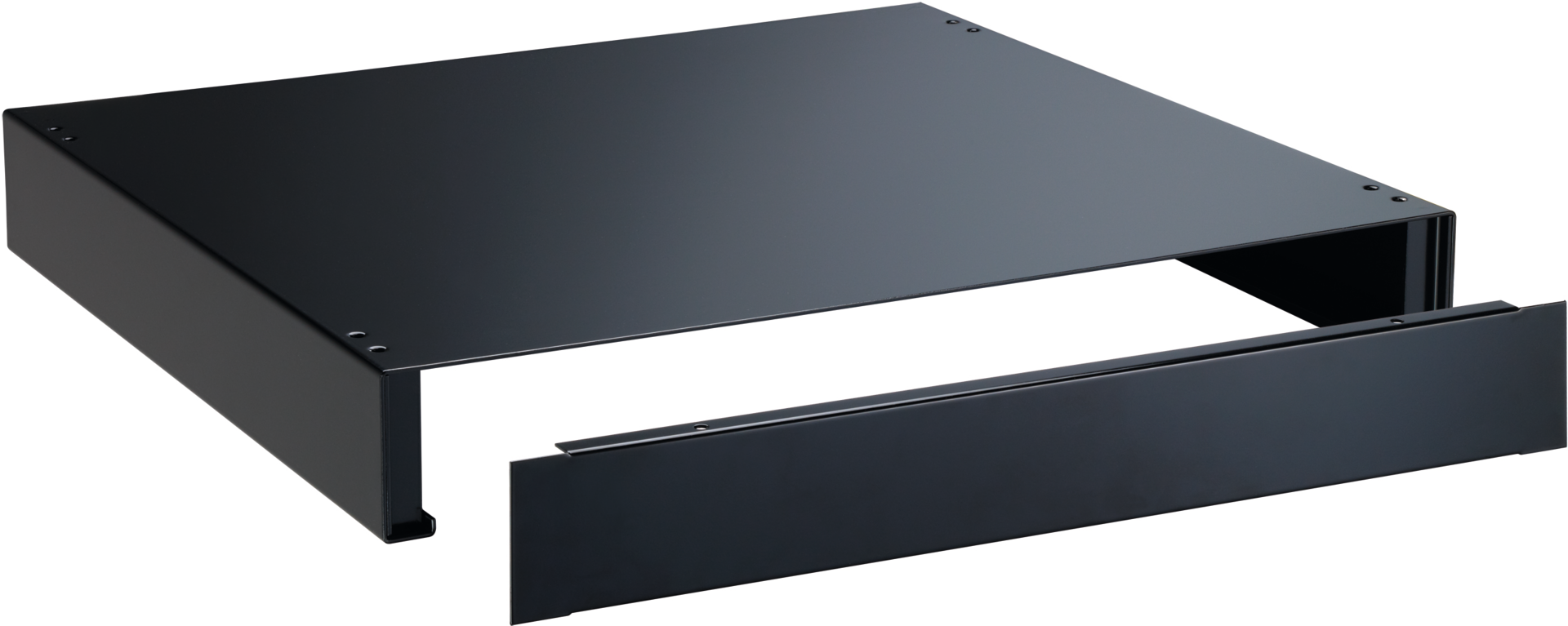 Hubwagensockel mit Frontblende schwarz H100 x B805mm