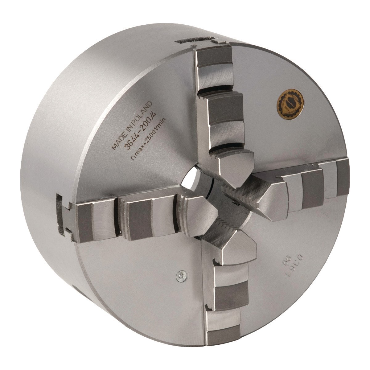 BISON Vierbacken-Drehfutter Guss Camlock, zentrisch spannend Optimum Ø 200 mm DIN ISO 702-2 Nr. 6