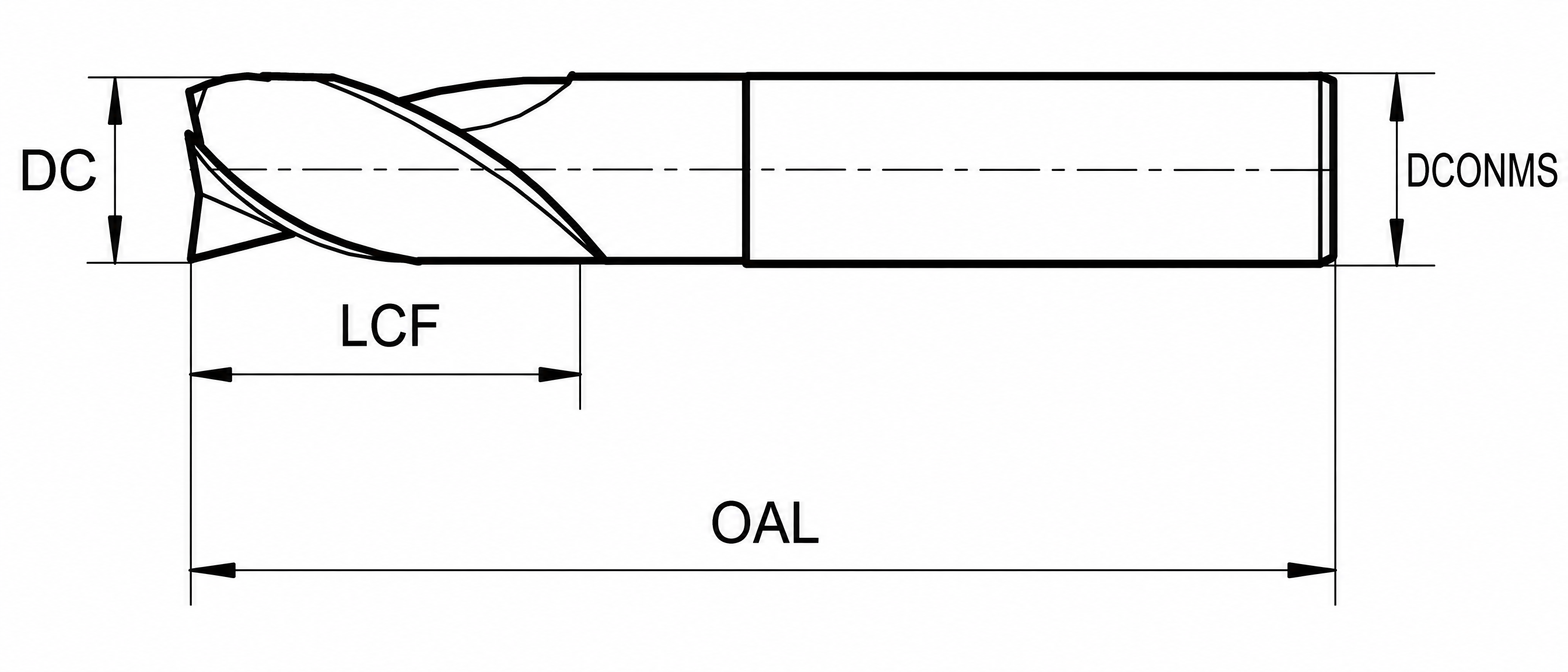 Eyltool Schaftfräser VHM Z3 Typ W, DIN 6535-HB, Ø 8 mm