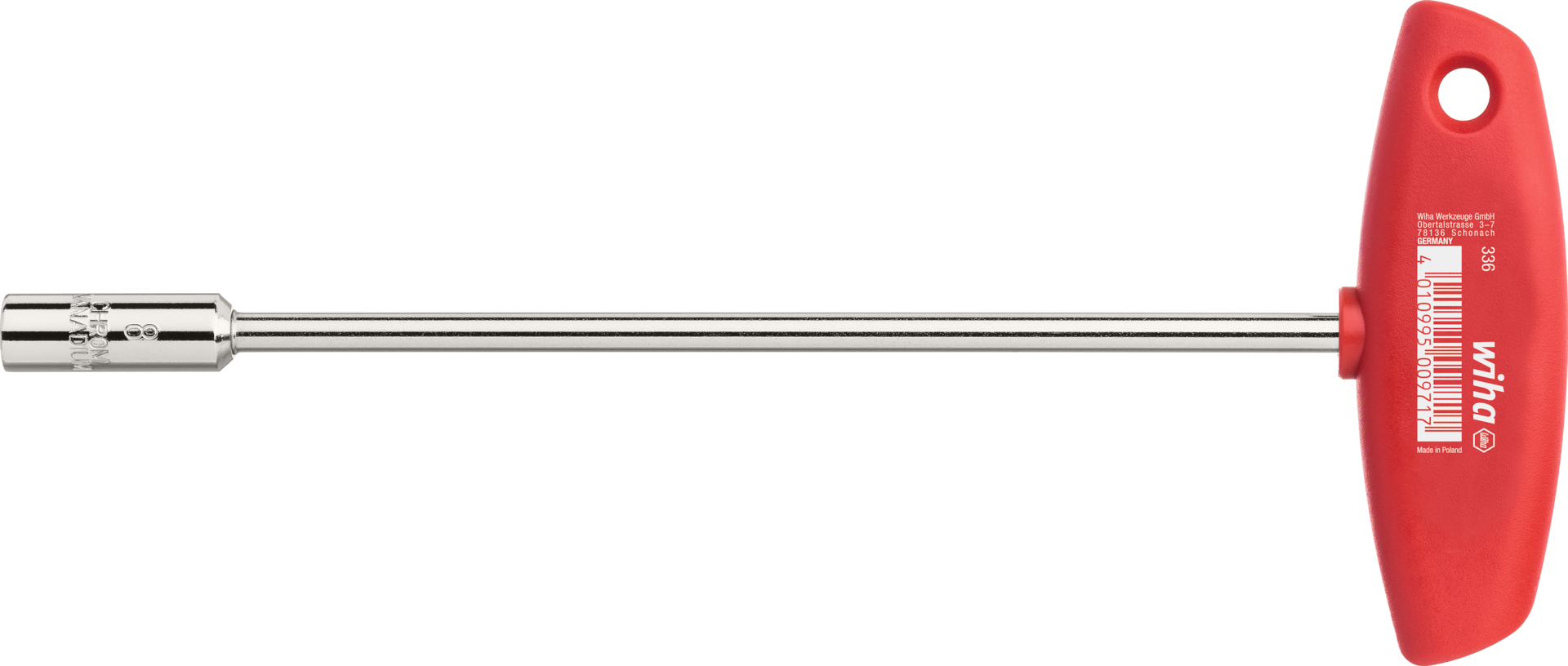 Steckschlüssel Sechskant mit Quergriff L230mm GL262mm SW11mm