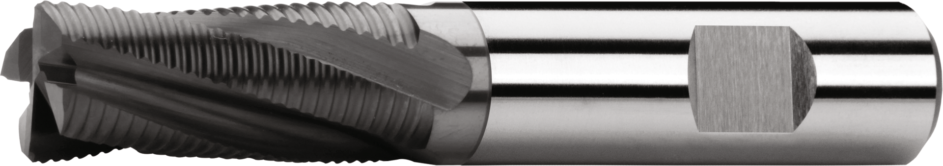 Schruppfräser VHM AlTiN Z4 HPC, bis 54 HRC Typ HR DIN6527L/6535-HB lang D10mm