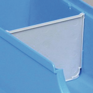 Trennsteg Pack Lagersichtboxen grau quer Gr.2-2L