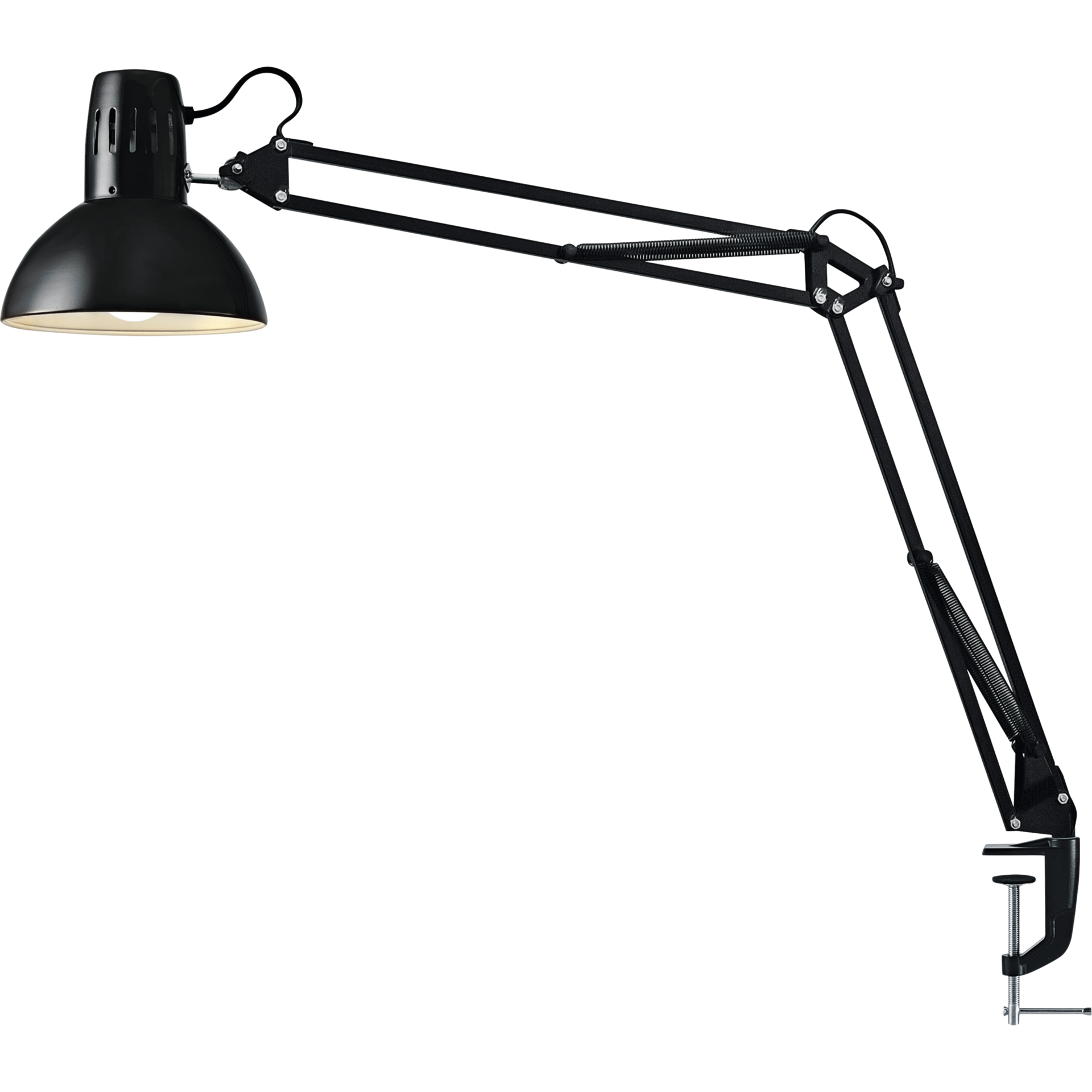 Arbeitstischlampe LED schwarz mit Tischklemme