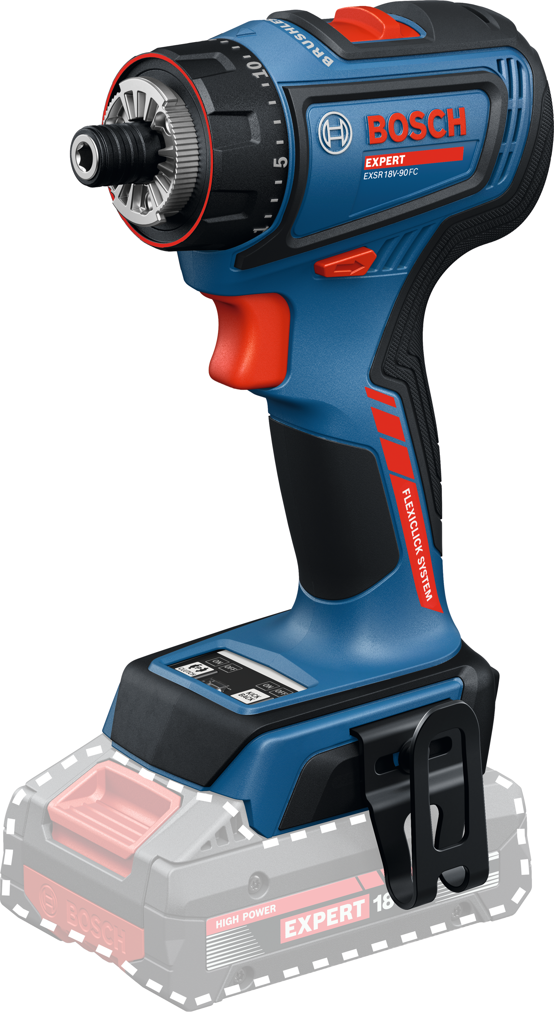 Akku-Bohrschrauber solo EXSR 18V-90 FC Expert inkl. L-Boxx