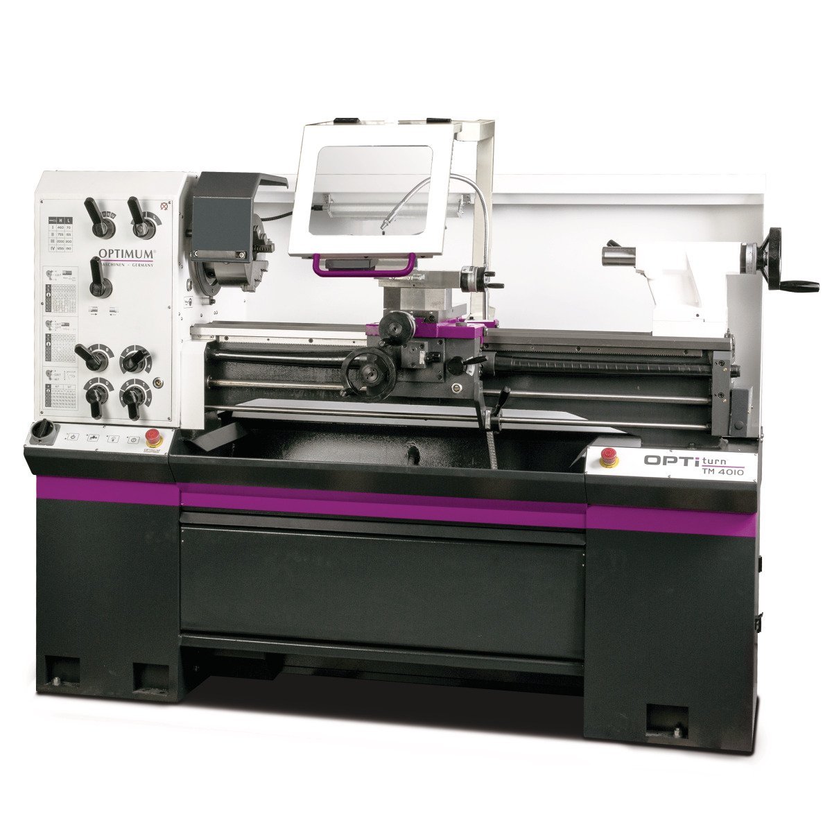 Leit- und Zugspindeldrehmaschine Optimum OPTIturn TM 4010