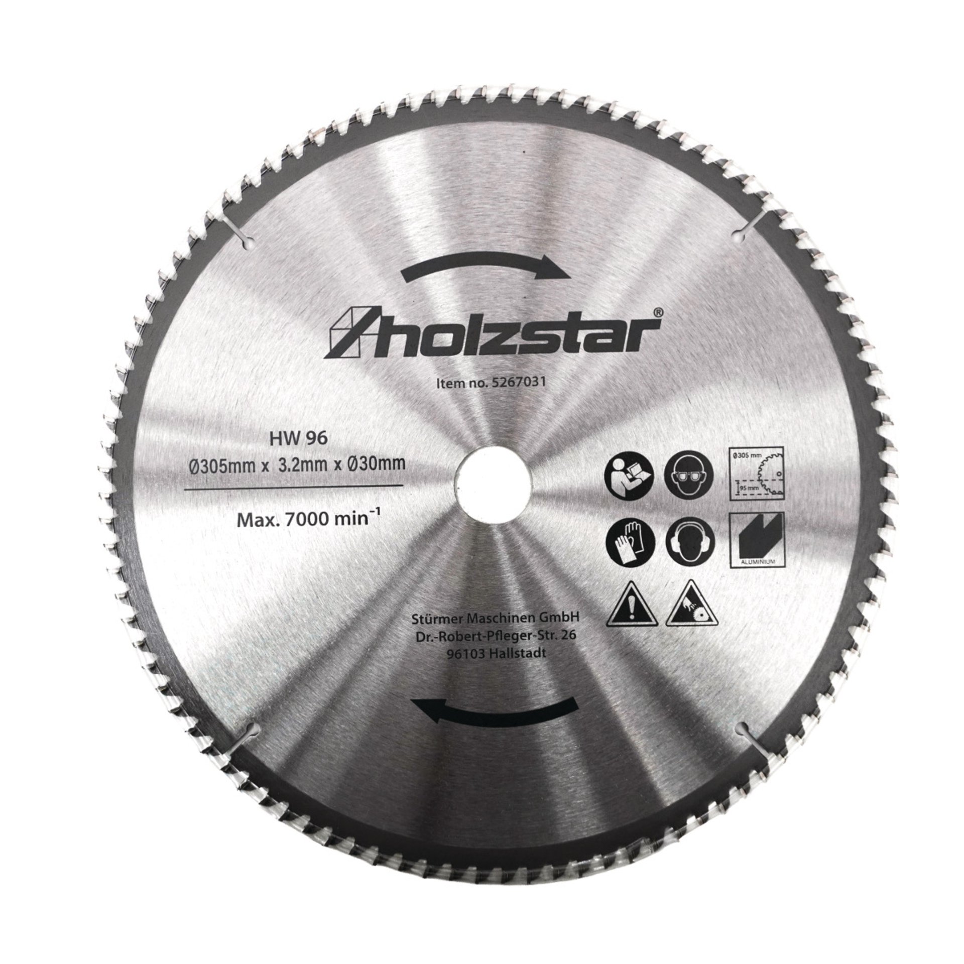 HW Sägeblatt Holzstar 305 x 30 x 3,2 mm Z96