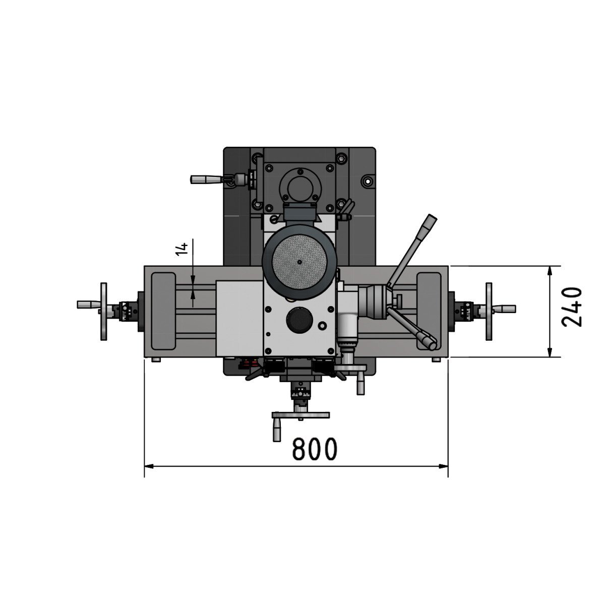 Bohr-Fräsmaschine Optimum OPTImill MB 4