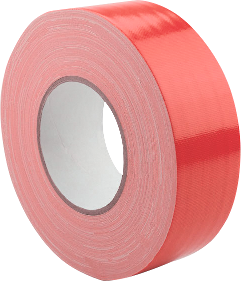Gewebeband glänzend aus Synthesekautschuk B50mm L50m rot