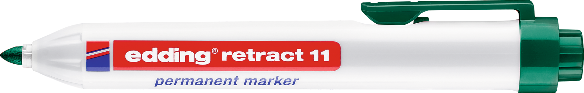 Permanentmarker Knopfdruck edding® retract 11 Schriftbreite 1,5-3mm rot