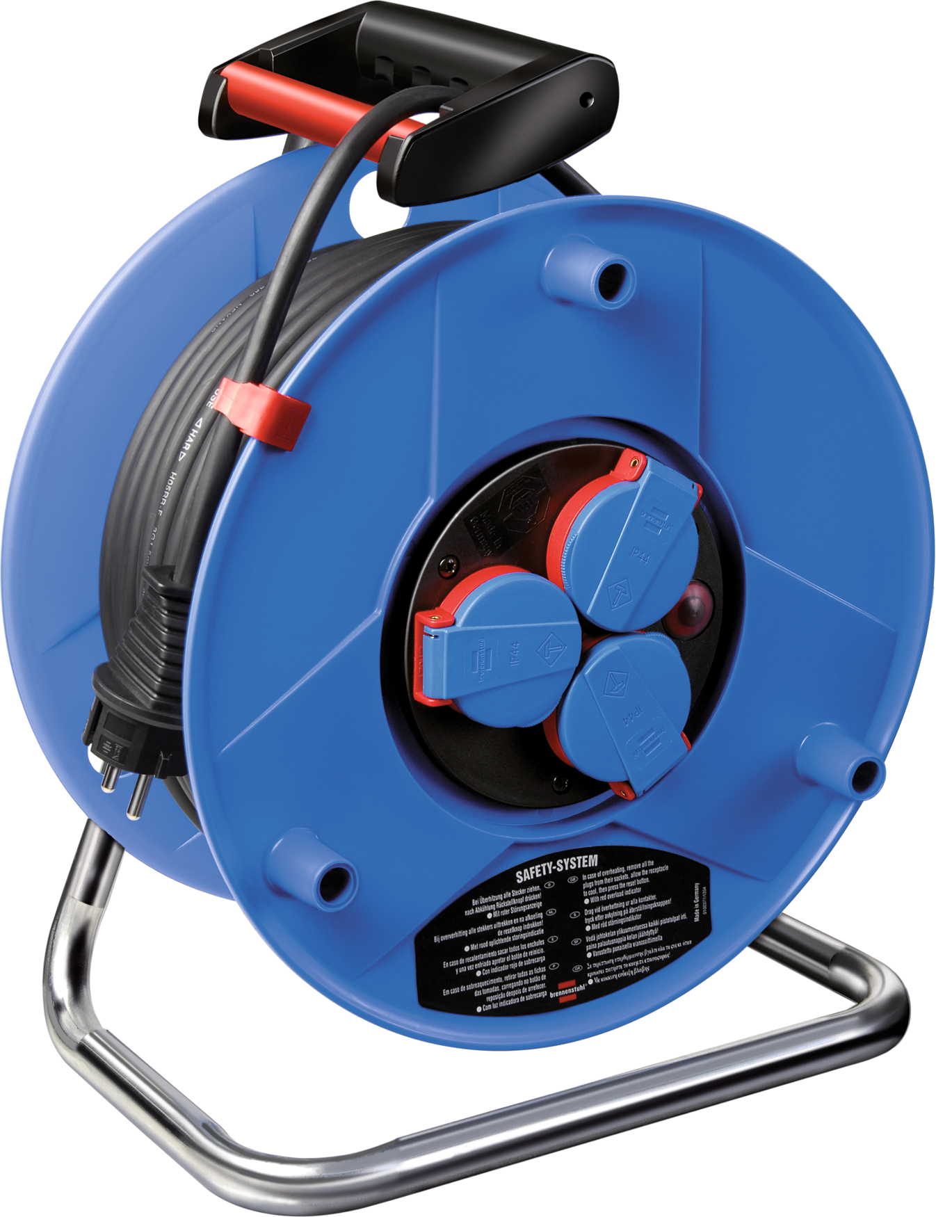 Kabeltrommel Kunststoff Außenbereich 230V Neopren H07RN-F3G1,5 IP44 BGI608 L40m Kabeltrommel Kunststoff Außenbereich 230V Neopren H07RN-F3G1,5 IP44 BGI608 L40m
