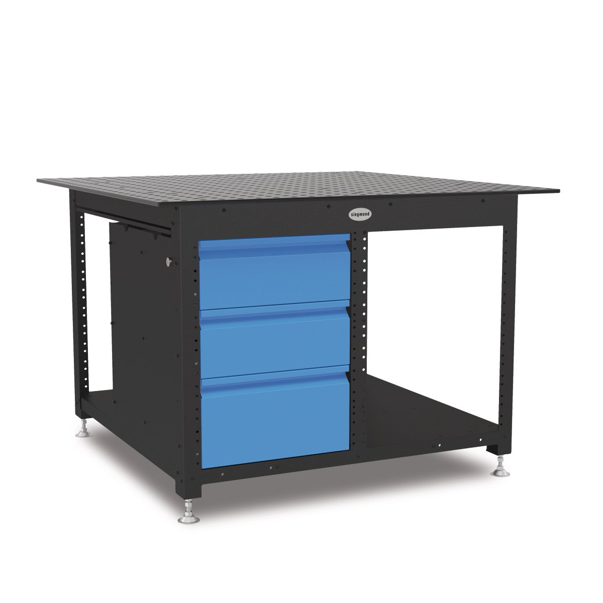 Werkbank Schweisskraft Siegmund Workstation 1212 geschlossen inklusive 3 Schubladen