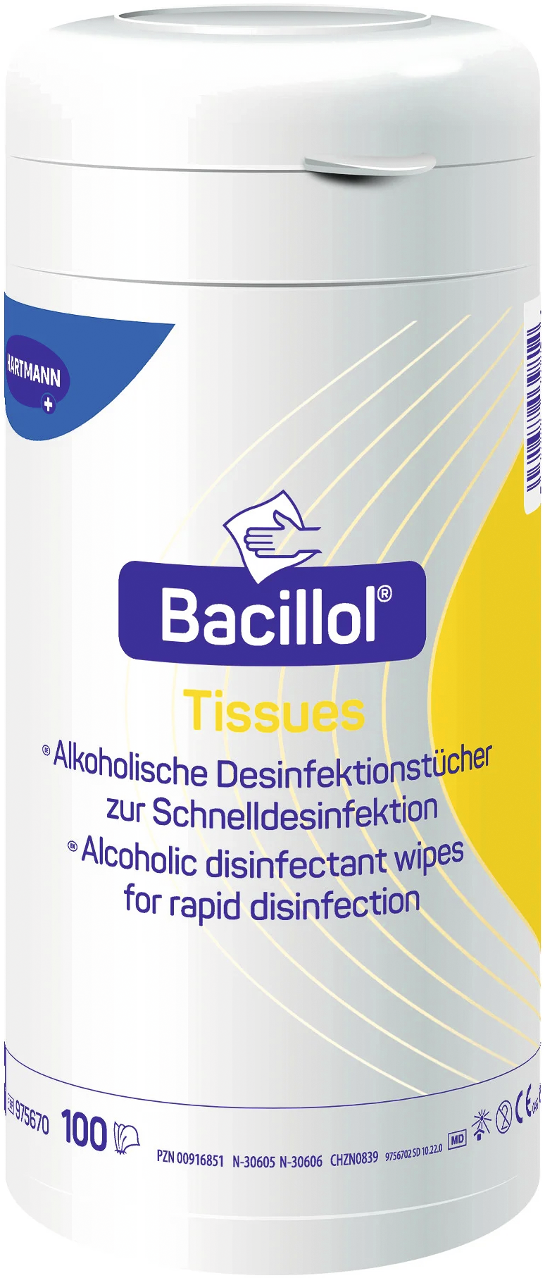 Flächendesinfektionstücher Bacillol® Tissues 100 Tücher/Spenderdose