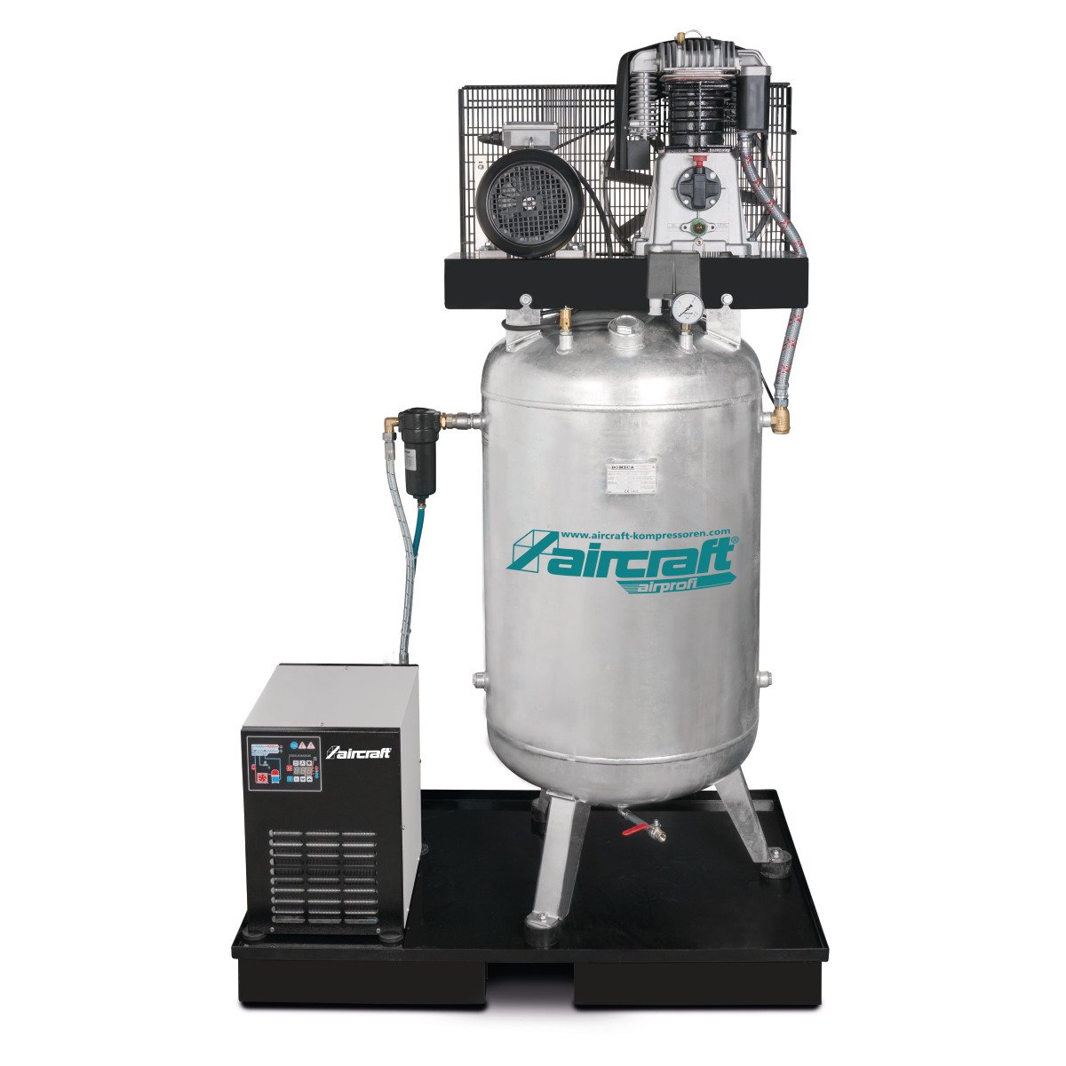 Stationärer Kolbenkompressor mit Kältetrockner Aircraft AIRPROFI 703/270/10 VK