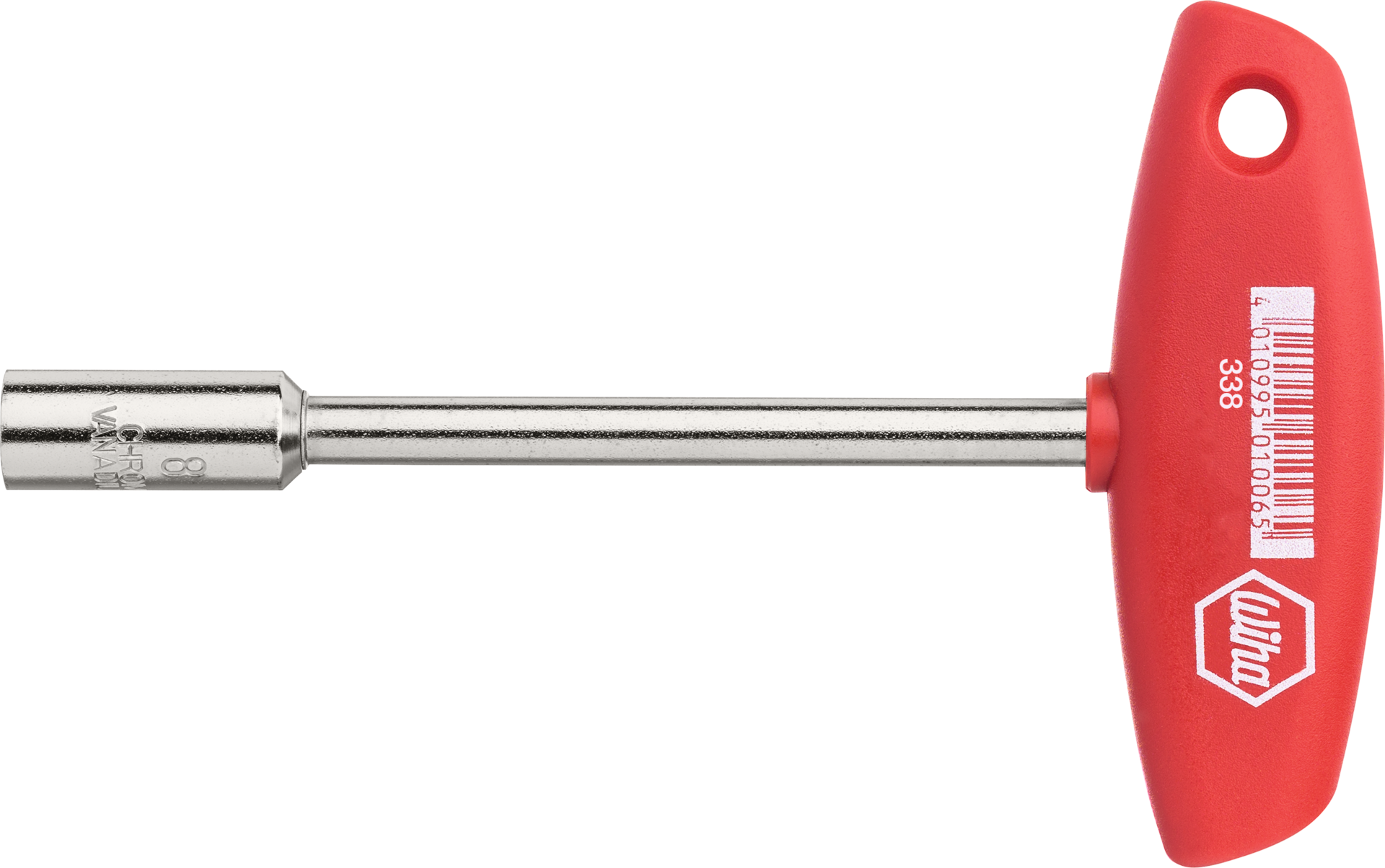 Wiha Vierkant-Steckschlüssel mit Quergriff L 125 mm GL 157 mm SW 12 mm