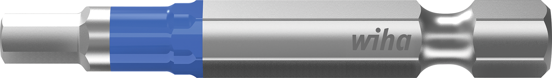 Wiha T-Bit 1/4" Sechskant blau SW4 × 50 mm