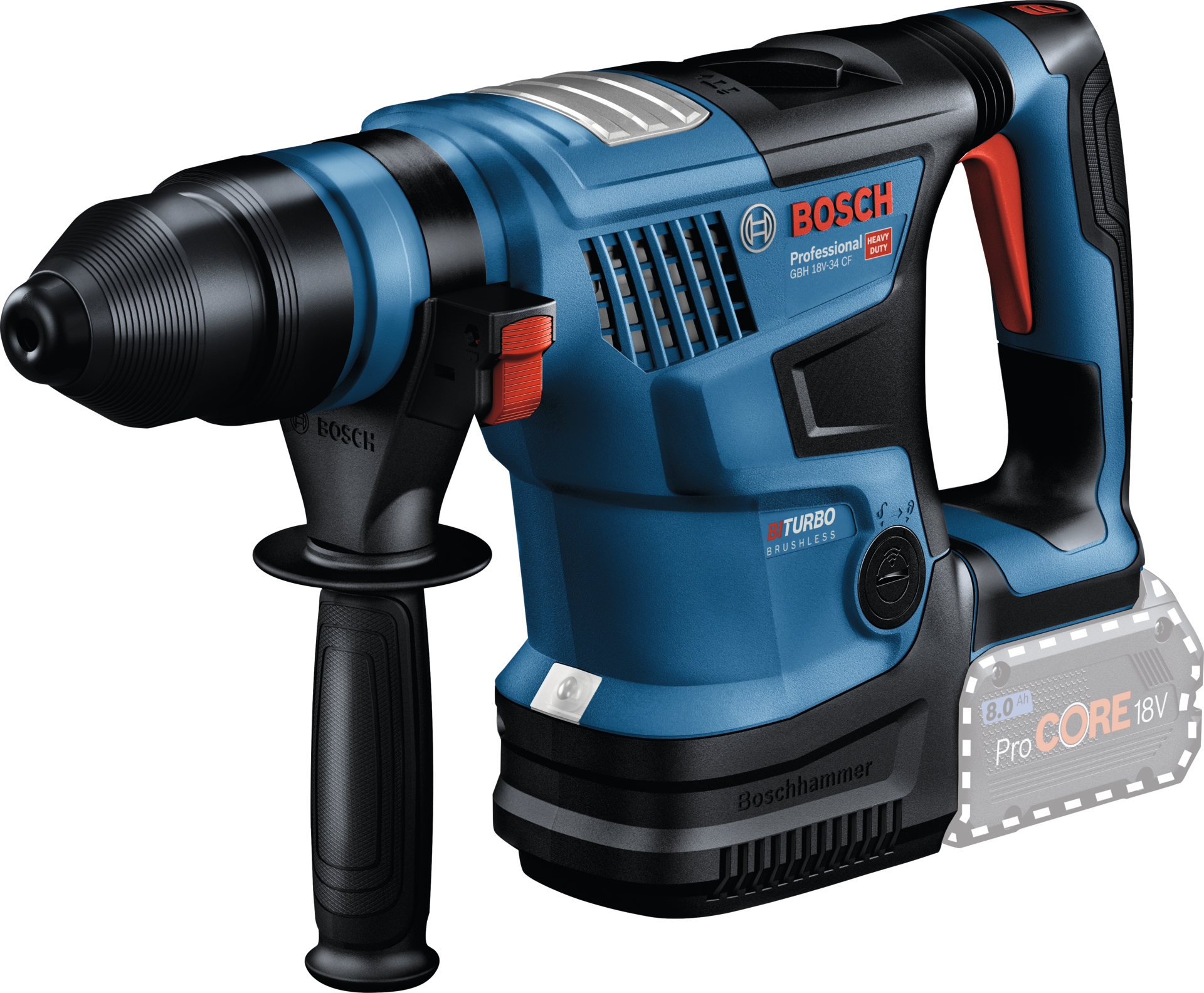 Akku-Bohrhammer solo GBH 18V-34 CF inkl. Koffer