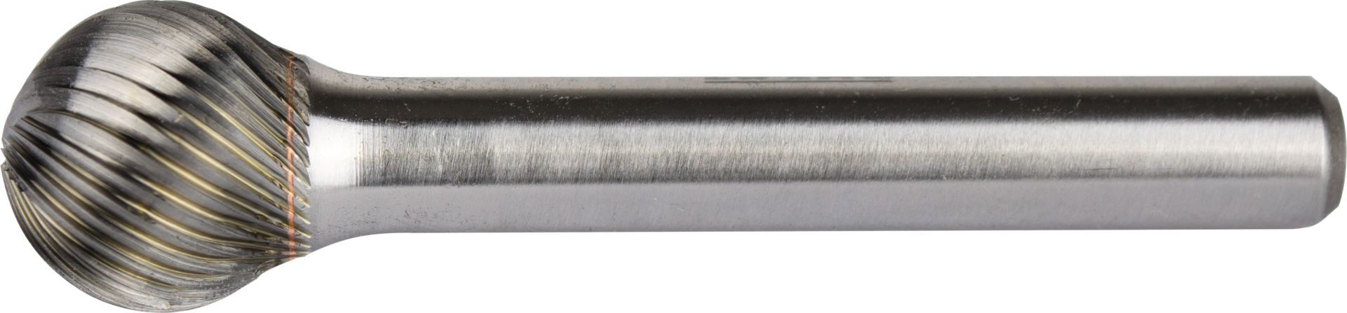 Frässtift HM Einfachverzahnung Schaft 6mm Kugelform KUD D6mm L5mm